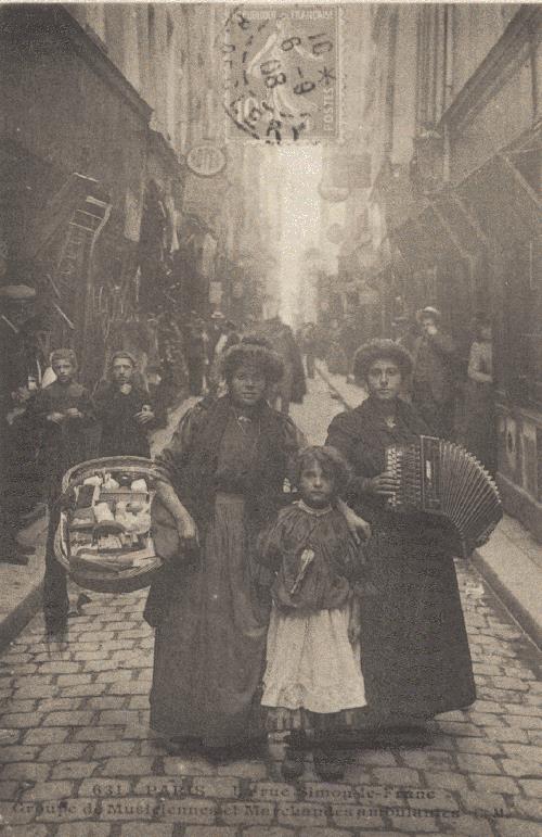 chanteuses de rue en 1900